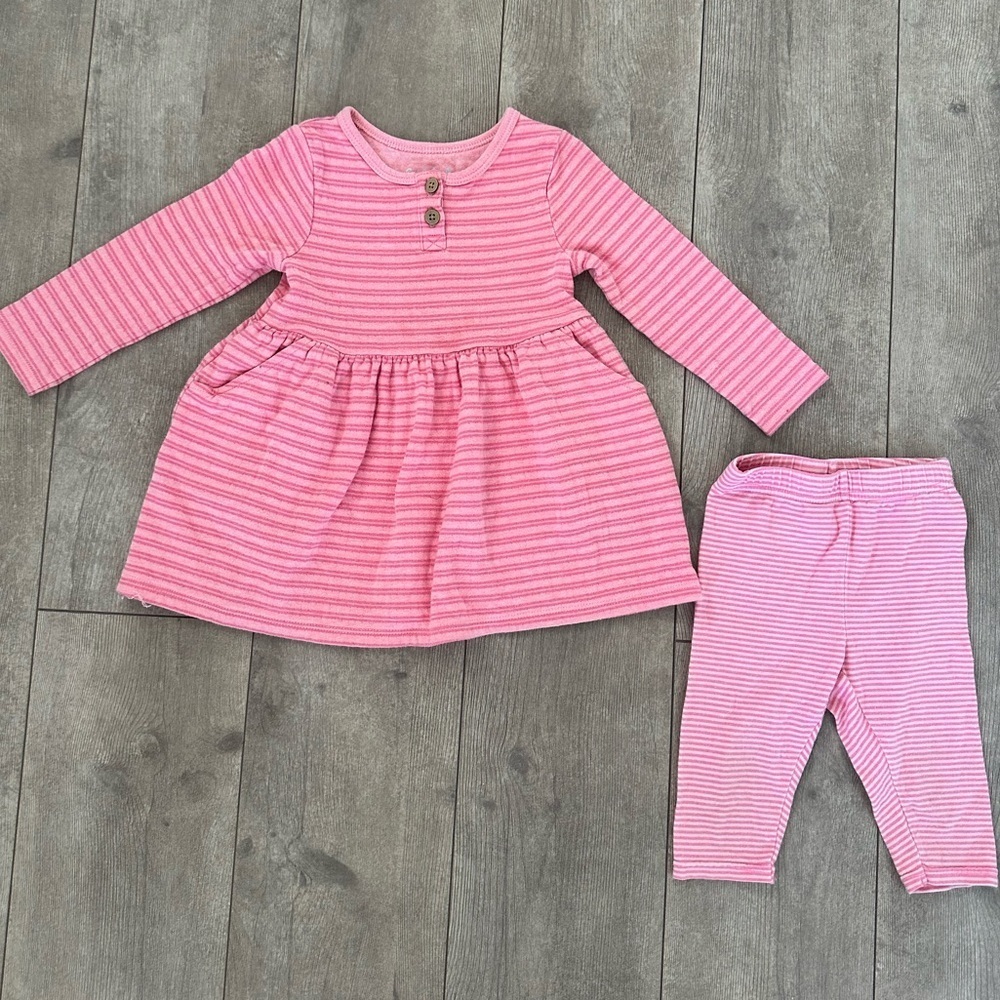 Cat & Jack Tunic Dress and Koala Baby Matching Pants baby girl 18 months l